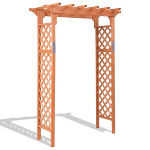 Arche de jardin en bois de 7 pieds de haut, élégante pergola et pavillon pour la décoration extérieure - Product Image 1