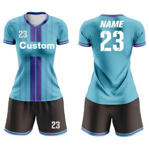 Best Online Women Soccer Jerseys Soccer Training Uniform Cheap Blank Football Jersey for Teams Soccer Kits With Socks - Product Image 2