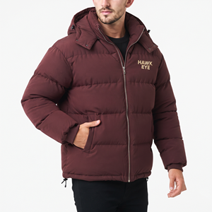 <b>Men</b> Winter Puffer Jacket Hooded Quilted <b>Warm</b> Full Zip Padded <b>Coat</b> Casual Outdoor Jacket Custom Logo Wholesale Manufacturer - Product Image 4