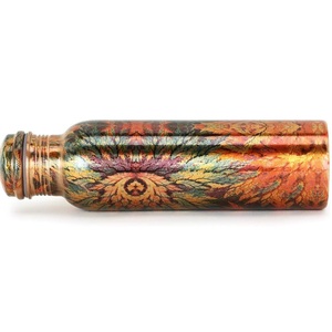 Botella de Cobre Puro Impresa a Mano de 1L, Elegante Botella de Agua Saludable con Tapa Segura, Compre a Precio de Mayoreo - Product Image 2