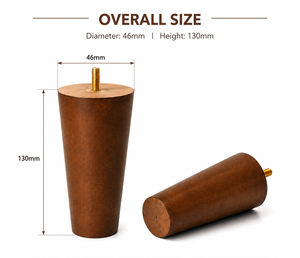 Solid Wood Tapered Round Furniture <b>Leg</b> <b>for</b> Chair <b>Sofa</b> Bed Minimalist Design Living Room Replacement Feet Solid Wood <b>Sofa</b> <b>Leg</b> - Product Image 2