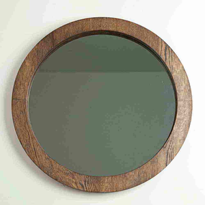 Modern Handmade Eco-Friendly Wooden Wall <b>Mirror</b> with Customizable Size Design for Luxury and Cozy Rooms - Product Image 2
