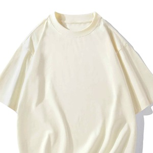 T-shirts pour hommes en coton 100% uni, couleur unie, séchage rapide, impression de logo personnalisée sur le devant, anti-plis - Product Image 6