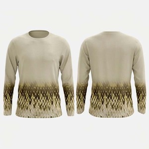 Camisa de Pesca de Manga Larga para Hombre, Diseño Degradado Verde con Patrón de Escamas de Serpiente, Sudadera Sublimada - Product Image 4