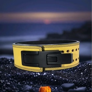 Adjustable Waist Support <b>Belt</b> with Double Buckle for <b>Weight</b> Lifting and Strength <b>Training</b> Unisex Artificial Leather Back Support - Product Image 5