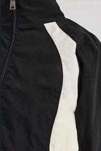 Custom Women Crop Windbreaker Tracksuit Set 2 1 Design Geometric Block Lightweight Breathable Quick Dry Gym <b>Jogger</b> Suit - Product Image 5
