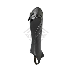 Customizable Unisex English <b>Half</b> <b>Chaps</b> Horse Riding Genuine Leather Zipper High Quality Comfortable Equestrian Sets Accessories - Product Image 3
