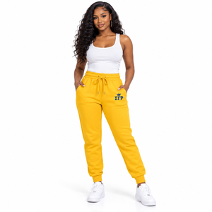 Pantalon de jogging athlétique personnalisé pour femmes Sigma Gamma Rho, en molleton avec lettres grecques de sororité, confortable et décontracté, vente en gros de vêtements de sport - Product Image 1