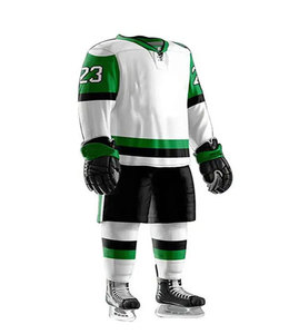 Vêtements de sport personnalisés imprimés, uniforme de hockey sur glace respirant, qualité supérieure, ensemble d'uniformes de hockey sur glace à manches longues - Product Image 2