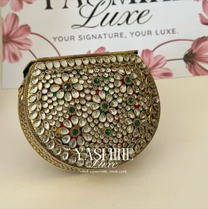 Bolso de Mano de Cristal de Lujo, Diseño Cuadrado Hecho a Mano - Product Image 4