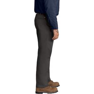 กางเกงทำงานผู้ชายผ้าฝ้าย 100% กันเปื้อน ทรงขาตรง แต่งซิป สีเทาชาร์โคลฟอก ไซส์ 29W X 32L ปรับแต่งได้ - Product Image 4