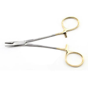 Premium Derf Needle Holder <b>Tungsten</b> Carbide Jaws Surgical Grade Medic Instruments Micro Needle Holder Suturing 5" Length Dental - Product Image 1