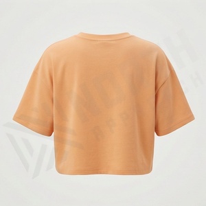 Customized Color Plus Size Ladies Crop Top Oversize Long Sleeve T-Shirt Women <b>Blouse</b> Casual Street Style Clothing Wear - Product Image 2