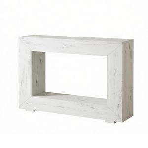 Table console de luxe rustique moderne de 47,2 pouces avec finition miroir, meuble d'appoint pour entrée d'appartement avec rangement - Product Image 2