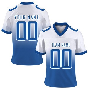 Maillot de football américain unisexe personnalisé imprimé en 3D avec broderie, style streetwear, en viscose/coton, maille respirante, séchage rapide - Product Image 3