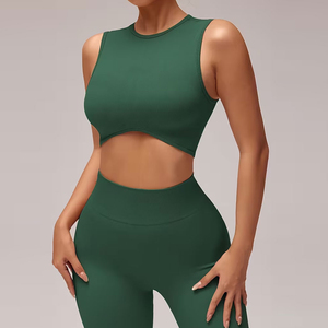 Conjunto de Yoga de 2 Piezas para Mujer, Precio de Fábrica, Material Spandex, Personalizable - Product Image 5
