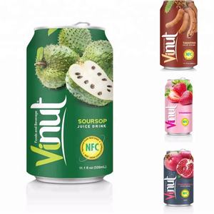Vente en gros de jus de corossol 330ml (11.1 floz) Usine du Vietnam Sucre Échantillon gratuit Marque privée OEM/ ODM - Product Image 2