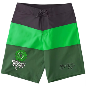 Shorts de surf à séchage rapide pour hommes 2026, imperméables, personnalisables OEM, en tissu Oxford uni 100 % polyester, style urbain, logo avant - Product Image 3