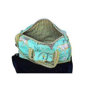 Trendy Eco-Friendly <b>Lightweight</b> Durable Cotton Vintage Travel Duffle <b>Bag</b> Large Capacity Zipper Closure <b>Beach</b> All Seasons - Product Image 6