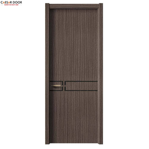 Puerta Interior de MDF de Diseño Personalizado, Hermosa y Sencilla, Aislamiento Acústico Minimalista, Puerta de Madera Sólida para Hotel o Escuela, Superficie Acabada - Product Image 1