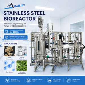 Biorreactores Bacterianos de 200 Litros y 500 Litros, Fermentadores de Micelio para Fermentación Líquida Microbiana, para Fermentación de Pseudoalteromonas - Product Image 1