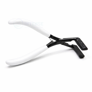 Pinzas Angulares de Alta Calidad para Extensiones de Cabello con Micro Anillos, Mango Ergonómico de Acero Inoxidable, Herramientas Profesionales para Peinado - Product Image 3