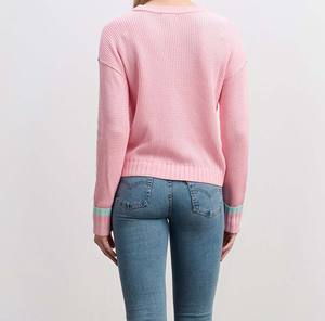 Suéter de Punto Texturizado para Mujer - Jersey Cálido con Estampado para Invierno - Jersey de Alta Calidad, Suave, de Color Sólido y Transpirable - Product Image 3