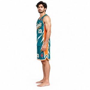 Conjunto de Uniforme de Baloncesto, Camiseta y Pantalones Cortos, Ropa Deportiva Ligera y Transpirable para Entrenamiento, Competencia y Práctica - Product Image 4