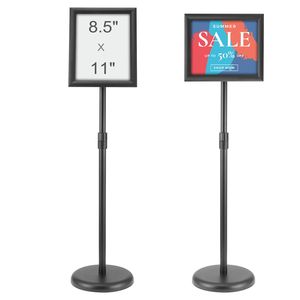 Porta Cartelli Resistente con Base, 8.5 X 11 Pollici, Verticale e Orizzontale Regolabile, Supporto per Poster da Tavolo - Product Image 1