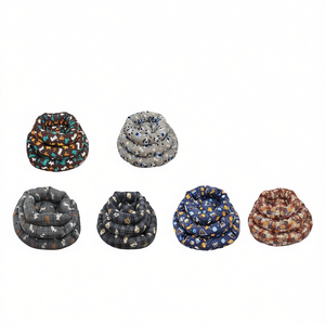 Yommy Pet <b>Bed</b> Round Dog <b>Nest</b> 3pcs Set S M L Printed Cozy Pet <b>Bed</b> for Dogs and Cats - Product Image 2