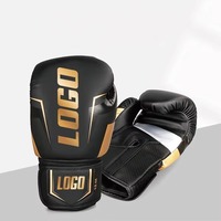 Gants de boxe personnalisés avec logo, qualité supérieure, cuir PU, entraînement, kickboxing, karaté, MMA, Muay Thai, Sanda, respirants, légers