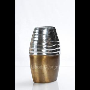 2024 vases modernes en métal en acier inoxydable décor à la maison unique vase de table moderne, vase occidental minimaliste, vase à fleurs en fer côtier - Product Image 3