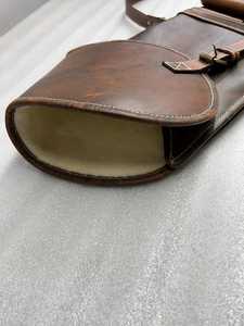 Premium Full Grain Leather Equipment Cover Case Ergonomically Contoured Sporting <b>Tool</b> Sleeve Reinforced Padded - Product Image 2