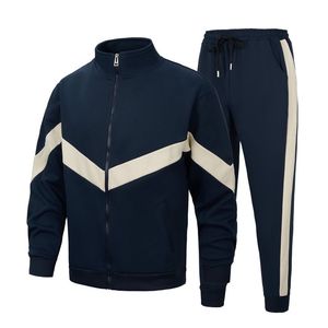 Conjuntos Deportivos para Hombre, Pantalones Deportivos con Bloques de Color, Cintura Elástica con Cordón, Estilo Deportivo, Transpirables, de Poliéster - Product Image 1