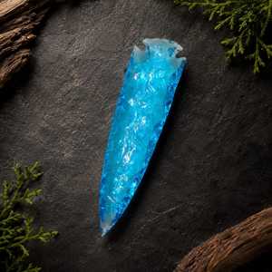 Punta de Flecha de Obsidiana Azul Aqua al por Mayor, de 6 Pulgadas, Hecha a Mano, de Piedra, Coleccionable - Product Image 5