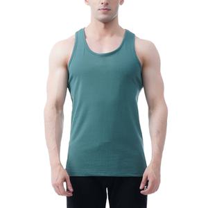 เสื้อกล้ามผู้ชายสีพื้นคุณภาพสูง ทรงหลวม ใส่สบาย เหมาะสำหรับออกกำลังกาย ฟิตเนส ใส่ลำลองที่บ้านและใส่เดินเล่น - Product Image 1