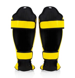 Protège-tibias en cuir PU pour l'entraînement de boxe et arts martiaux – Équipement de boxe pour l'entraînement - Product Image 2