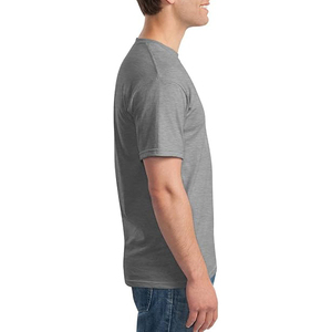 Camiseta de Hombre Azul Jaspeado Marle de Manga Corta con Cuello Redondo, Ajuste Musculoso, Suave, Transpirable, Informal, de Algodón, Venta al por Mayor - Product Image 5