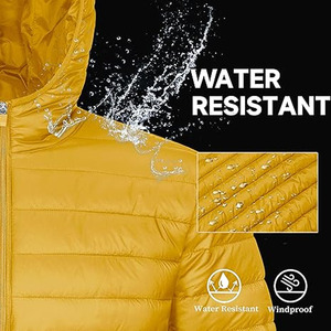 Customized Hot Sale Breathable <b>Warm</b> Wholesale Vintage Puffer Jacket High Quality 100% Nylon Stand Collar Hooded Winter Jacket - Product Image 3