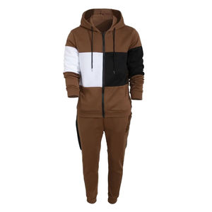 Ensemble de survêtement pour homme, coupe ajustée, vêtements de sport pour la musculation, tenue de sport élastique, sweat à capuche et jogging pour homme - Product Image 2