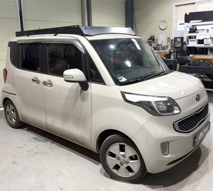 Barres de toit TRAP OVERLAND Kia Ray en alliage d'aluminium, capacité de charge 500 kg, installation facile pour Rexton Sports Cross Bar Roof Basket - Product Image 5