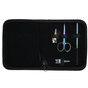 Kit Completo de Herramientas para Extensiones de Cabello Arcoíris, Alicates de Acero Inoxidable, Removedor de Microperlas, Alicates de Crimpado, Mini Tijeras en Estuche de Rexine - Product Image 5