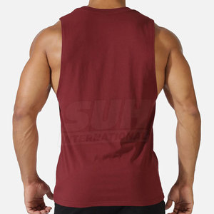 Fitness Clothing Pakistan Made Knitted 100% Cotton Breathable Gym <b>Singlet</b> Factory Direct Sale Plus Size Summer Wear <b>Men</b> <b>for</b> - Product Image 4