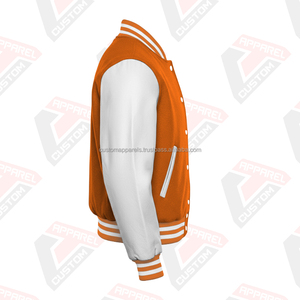 Veste universitaire personnalisée 100% laine, streetwear, haute qualité, coupe-vent, veste d'hiver pour homme avec doublure en coton - Product Image 2