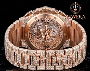 Premium Moissanite Diamond <b>Watch</b> Fully Iced Out Wristwatch with VVS Moissanite Stones <b>for</b> Luxury Wear Available <b>for</b> Sale - Product Image 3