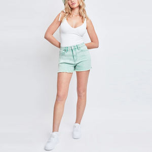 Shorts de Mezclilla de Cintura Alta con Lavado Ácido para Mujer, Transpirables, Ecológicos, de Secado Rápido, 100% Algodón, a la Moda, Súper Sexys, con Agujeros - Product Image 6