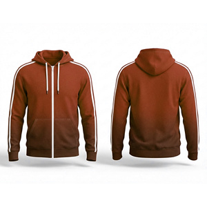 Fabricante OEM de Sudaderas con Cremallera Completa, Sudadera con Capucha de Forro Polar Cálido para Hombres, Mujeres y Jóvenes, Chaqueta Deportiva con Capucha para Entrenamiento - Product Image 6