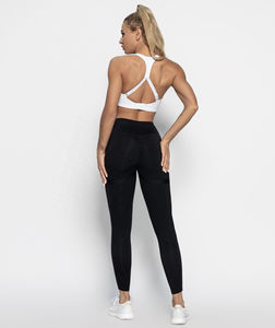 Conjunto de Ropa Deportiva para Mujer, Talla Grande, Sin Costuras, Ligero, para Yoga y Ejercicio, Elástico en Cuatro Direcciones, Transpirable, Cintura Elástica - Product Image 3