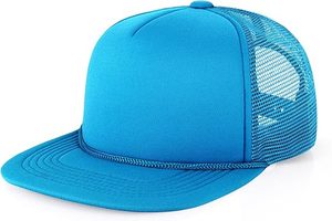 Gorra Trucker de Lona Azul Personalizada al por Mayor, Unisex, Ajustable, de 6 Paneles, Casual, Transpirable, Gorras Trucker Personalizadas - Product Image 3