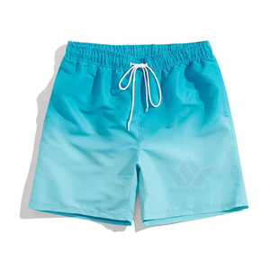 <b>Men's</b> Solid Quick Dry Board Shorts Mid Length Drawstring Waist Lightweight Casual Beach Swim <b>Trunks</b> - Product Image 1